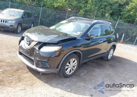 2015 Nissan Rogue Sv из США, поврежденный, VIN KNMAT2MV0FP547895